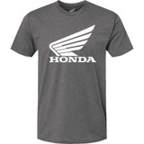 HONDA APPAREL NP21SM3016L Honda Apparel Honda Wing T-Shirt - Heather/White - Large Np21S-M3016-L
