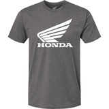 Honda Apparel Honda Wing T-Shirt - Heather/White - Medium Np21S-M3016-M