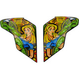 ICON 0133-1431 Icon Airflite Side Plates - Bugoid Blitz - Blue