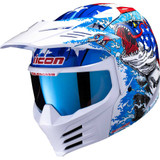 ICON 0104-3280 Icon Elsinore Helmet - American Basstard - Blue - Medium