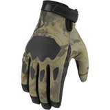 ICON 3301-4408 Icon Hooligan Ce Gloves - Tan Camo - Small