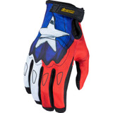 ICON 3301-4721 Icon Hooligan Ce Tejas Libre Gloves - Blue - 3Xl