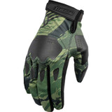 ICON 3301-4624 Icon Hooligan Tiger'S Blood Gloves - Green - Medium