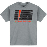 Icon Invasion Stripe T-Shirt - Gray - Small