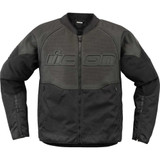 ICON 2810-4113 Icon Overlord3 Leather Jacket - Black - Medium