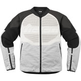 Icon Overlord3 Leather Jacket - White - 2Xl Icon Overlord3 Leather Jacket - White - 2Xl