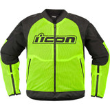 ICON 2820-6749 Icon Overlord3 Mesh Jacket - Hi-Viz Yellow - Medium