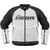 ICON 2820-6739 Icon Overlord3 Mesh Jacket - White - Xl