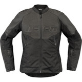 Icon Women'S Overlord3 Leather Jacket - Black - Xl Icon Women'S Overlord3 Leather Jacket - Black - Xl