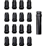 Itp Lug Nut - 60 Tapered - Black - 12 Mm X 1.5" - Splined With Key Blug20Bx