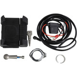 Ciro Phone Holder W/Charger - 7/8"-1" Handlebar Mount - Chrome 50212