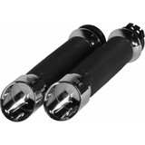 KHROME WERKS 500260 Khrome Werks Edge Grips - Custom Contour - Cable - Chrome 500260