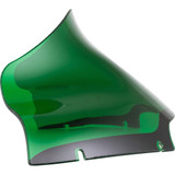 Klock Werks Kolor Flare Sport Windshield - 9" - Green - Fltr Kww-01-0671