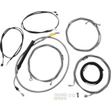 LA CHOPPERS LA8058KT313 La Choppers Cable Kit - 12" - 14" Handlebars - Abs - Stainless La-8058Kt3-13