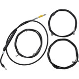 La Choppers Handlebar Cable/Brake Line Kit - 18" - 20" Ape Hanger Handlebars - Black Vinyl La-8058Kt-19B