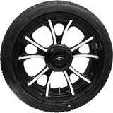 Largo 3D Rear Wheel - Black Cut (18") | Falken Tire (215/45Zr18) - Trike Pkg-Lgo-187T-Bc