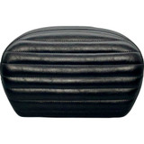 LE PERA LSBP01PTSH Le Pera Sissy Bar Pad - Large - Pleated - Shiny Black L-Sbp01Pt-Sh