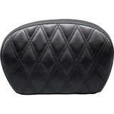 LE PERA LSBP01DDSH Le Pera Sissy Bar Pad - Large - Vinyl - Double Diamond - Shiny Black L-Sbp01Dd-Sh