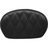 LE PERA LSBP02DDDULL Le Pera Sissy Bar Pad - Medium - Double Diamond - Dull Black L-Sbp02Dd-Dull