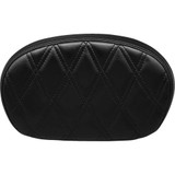 LE PERA LSBP02DDSH Le Pera Sissy Bar Pad - Medium - Double Diamond - Shiny Black L-Sbp02Dd-Sh