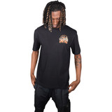 Lethal Threat Down-N-Out 4 Life T-Shirt - Black - Xl Dt10044Xl