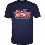 LETHAL THREAT DT10048S Lethal Threat Down-N-Out Big Bore T-Shirt - Navy - Small Dt10048S