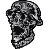 Lethal Threat Ftw Helmet Skull Embroidered Patch - Large Lt30245