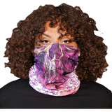 LETHAL THREAT NS90825 Lethal Threat Watercolor Skull Face Neck Scarf Ns90825