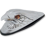 DRAG SPECIALTIES DS-287553 Drag Specialties Eagle Head With Lights - Amber Eyes - Large - Chrome