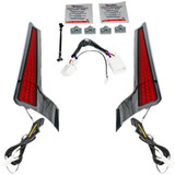 Custom Dynamics Fascia Led Light Panels - Chrome/Red Cd-Fascia-Hd-Rc