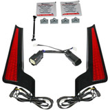 CUSTOM DYNAMICS CDFASCIABCMRB Custom Dynamics Fascia Led Light Panels - Black/Red Cd-Fascia-Bcmrb