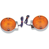 DRAG SPECIALTIES 2020-0592 Drag Specialties Turn Signal Light Kit - Chrome - Rear Flt