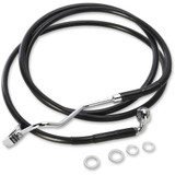 DRAG SPECIALTIES 1741-4507 Drag Specialties Brake Line - Front (Upper) - Black - +6"