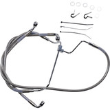 Drag Specialties Brake Line - +2" - Stainless Steel