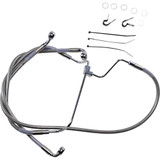 DRAG SPECIALTIES 1741-3975 Drag Specialties Brake Line - +2" - Stainless Steel