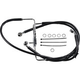 Drag Specialties Brake Line - +8" - Black - Xl