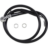 DRAG SPECIALTIES 1741-5797 Drag Specialties Brake Line - +6" - Black - '18-'22 Softail