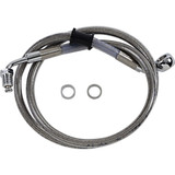 Drag Specialties Brake Line - +10" - Stainless Steel - '18-'21 Softail