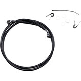 Drag Specialties Brake Line - Front - Black - +10" - Xl