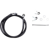 DRAG SPECIALTIES 1741-2535 Drag Specialties Brake Line - Front - Black - +6" - Xl