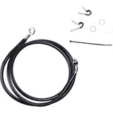 DRAG SPECIALTIES 1741-2536 Drag Specialties Brake Line - Front - Black - +8" - Xl