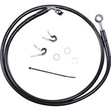 DRAG SPECIALTIES 1741-2530 Drag Specialties Brake Line - Front - Black - +8" - '04-'10 Xl