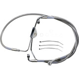 Drag Specialties Brake Line - Front - +4" - Touring - Stainless Steel