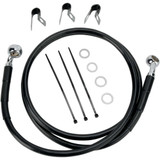 DRAG SPECIALTIES 1741-2539 Drag Specialties Brake Line - Front - Black - +2" - '00-'07 Flst