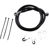 Drag Specialties Brake Line - Front - Black - +2" - '99-'07 Fxst Drag Specialties Brake Line - Front - Black - +2" - '99-'07 Fxst