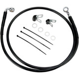 DRAG SPECIALTIES 1741-2572 Drag Specialties Brake Line - Front - Black - +8"- Fxdl '01-'05