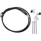 DRAG SPECIALTIES 1741-2584 Drag Specialties Brake Line - Front - Black - +8"