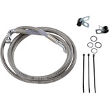 Drag Specialties Brake Line - Front - +4" - Stainless Steel