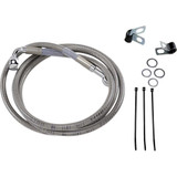 DRAG SPECIALTIES 1741-2658 Drag Specialties Brake Line - Front - +4" - Stainless Steel