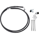 DRAG SPECIALTIES 1741-2585 Drag Specialties Brake Line - Front - Black - +10"